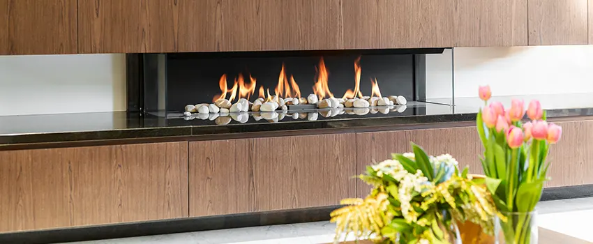 Double-height Fireplace Design Refurbishment in Lansing, Illinois