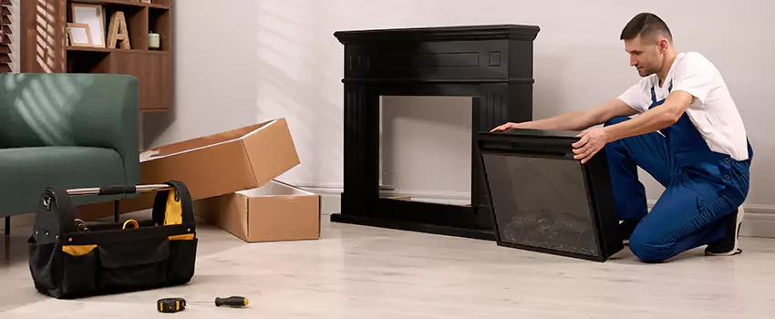 Old Rusted Metal Fireplace Repair And Replacement in Lansing, IL