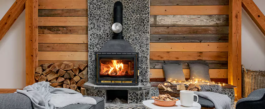 Thelin Hearth Products Direct Vent Gas Stove Fireplace Inspection in Lansing, Illinois